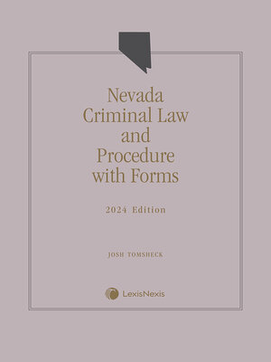 cover image of Nevada Criminal Law and Procedure with Forms